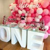 1 year old baby shower cake table letter and number table for birthday party decorations / supplies