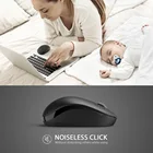SeenDa Noiseless 2.4GHz Wireless Mouse for Laptop Portable Mini Mute Mouse Silent Computer Mouse for Desktop Notebook PC