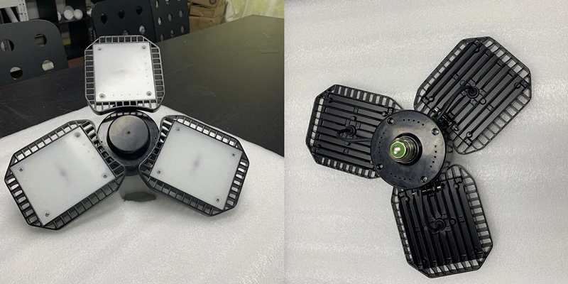 Shenzhen High quality ETL 9600lm 80w deformable garage light adjustable led garage lighting