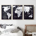 Original Print on Canvas Printed States Map Print on Canvas Frame Arts Painting Room Wall Decor