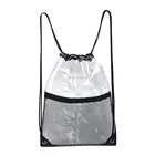 Custom Waterproof Beach Transparent PVC Drawstring Backpacks Sport Gym Clear Drawstring Bag with Custom logo