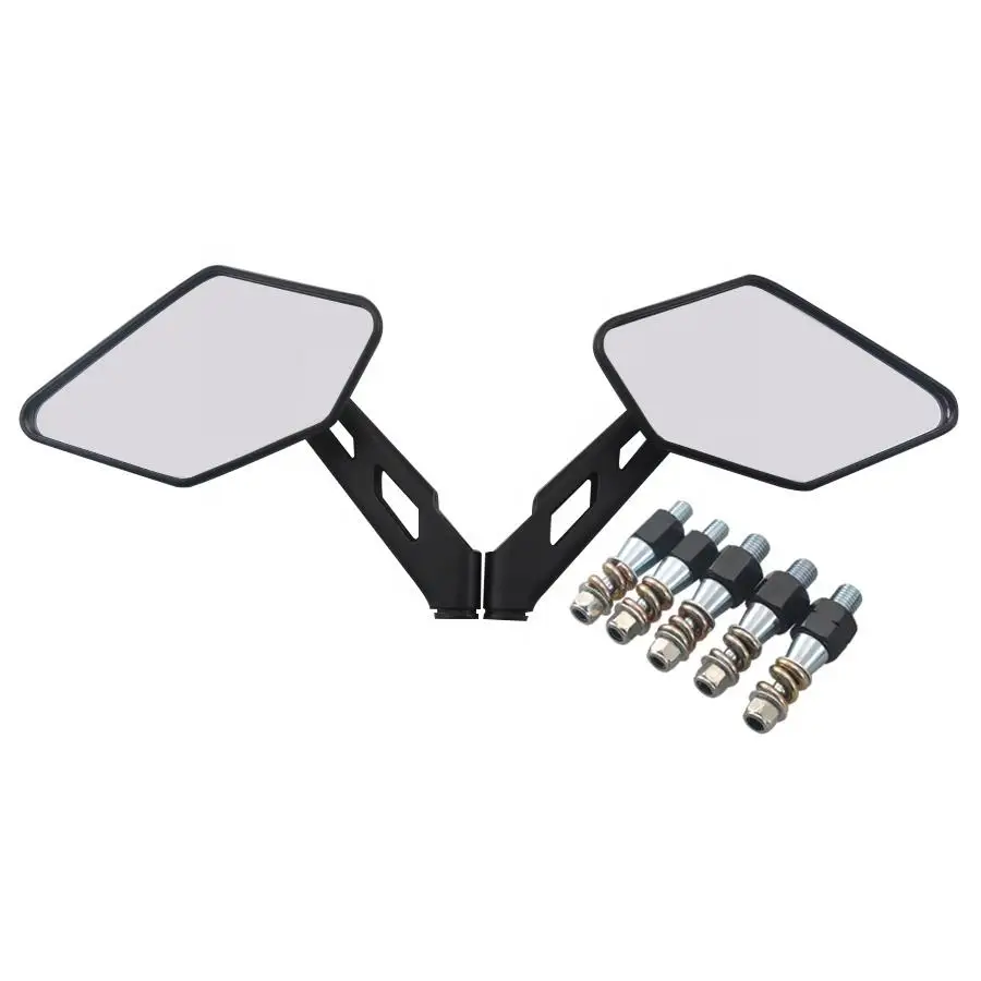 Motorcycle Handlebar Rear View Side Mirror Rearview Mirrors Universal for Honda Kawasaki Yamaha Suzuki Scooter KTM Benelli Black