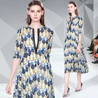 2019 Women clothes argyle print fashion sexy sleeveless dresses casual dress