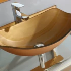 Bathroom Sinks different color and size glass wash basin