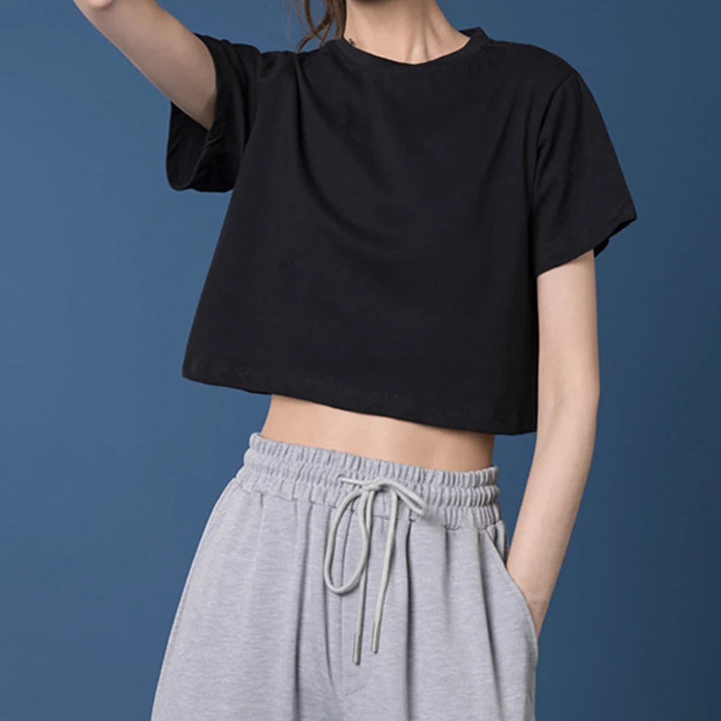 Cotton T Shirts In Bulk Short Sleeve Blank T Shirt Women Crop T Shirt Buy Women Casual T Shirt Cotton Short Sleeve T Shirt Crop T Shirt Women Product On Alibaba Com