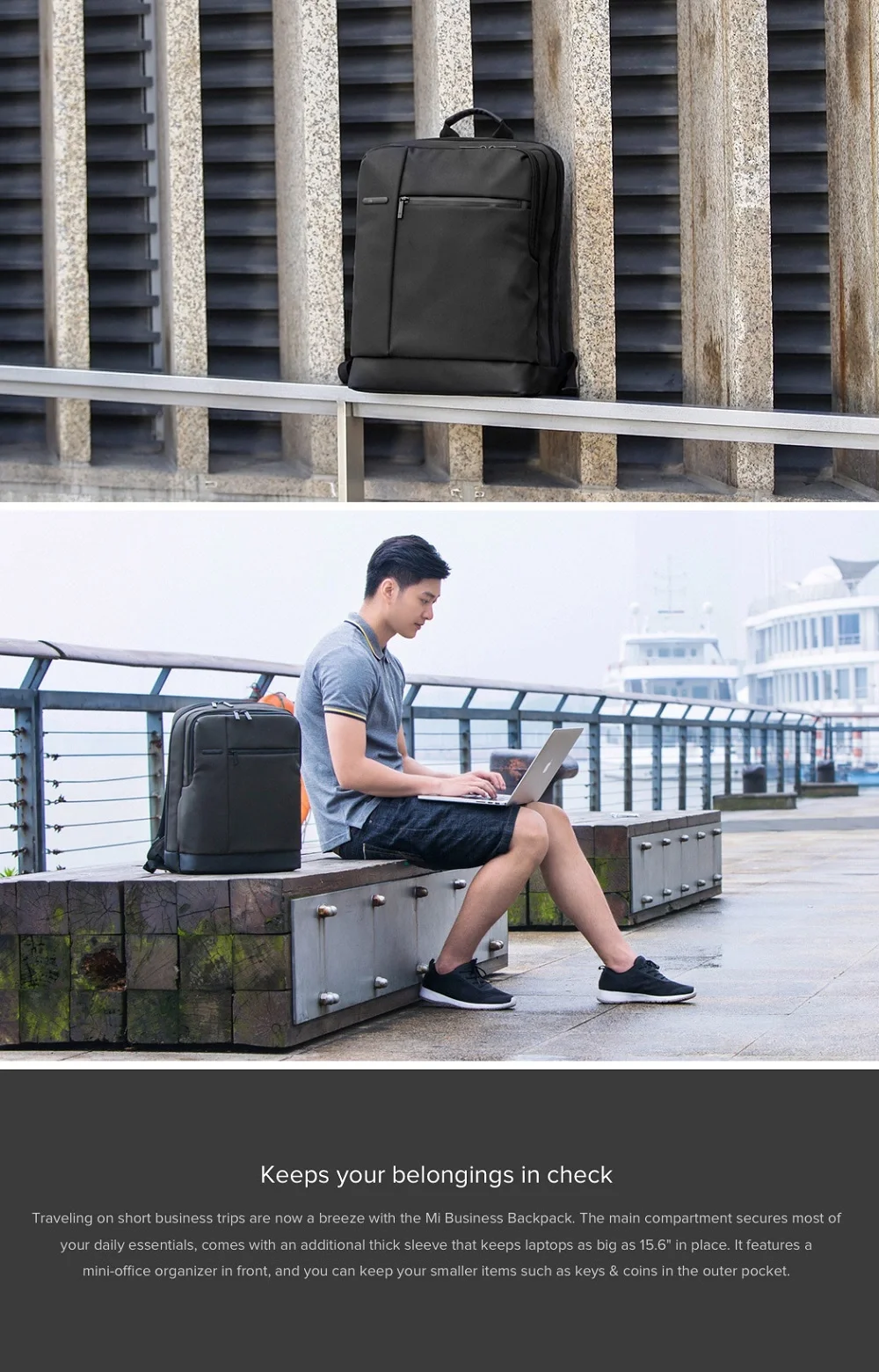 Wholesale Original Xiaomi 17L Mi Classic Business Backpacks