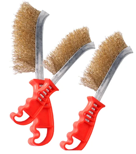 Manufacturer hot-sale Knife Type Wire Brush with Plastic Handle from PEXCRAFT
