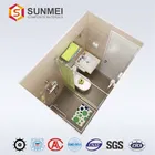 Frameless Modular Bathroom Manufacturer All in 1 Unit Prefab Modular Bathroom