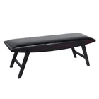 Classical Comfortable Living Room Antique European Style leather Bench Stool sofa
