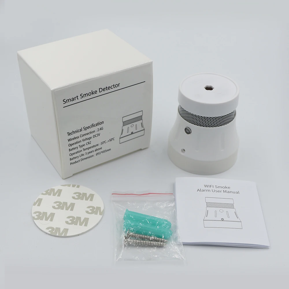 tuv certificated photoelectric smoke detector alarm wireless