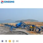 Mining secondary crusher black moveable stone crusher line