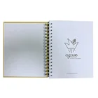 Low MOQ High Quality B5 Hardcover Leather Cover Journal Custom Planner Printing Dropshipping Thick Paper Wire-O Spiral Notebook