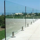 tempered balcony clamp cost per foot systems stainless steel glass railing