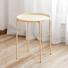 2020 latest design living room furniture wholesale multi-color optional simple small modern round center coffee side table