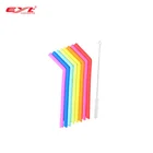 New Product Ideas Portable Eco Friendly Collapsible Silicone Drinking Reusable Straw Supplier