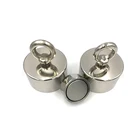 Strong Pull Force Holding N52 Fishing Neodymium Magnet Custom With Eyebolt