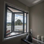 Australian standard lowes aluminum double glazed sliding windows casement window bifold window