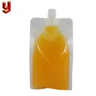Special Shaped plastic clear fruit juice Spout Pouch bag