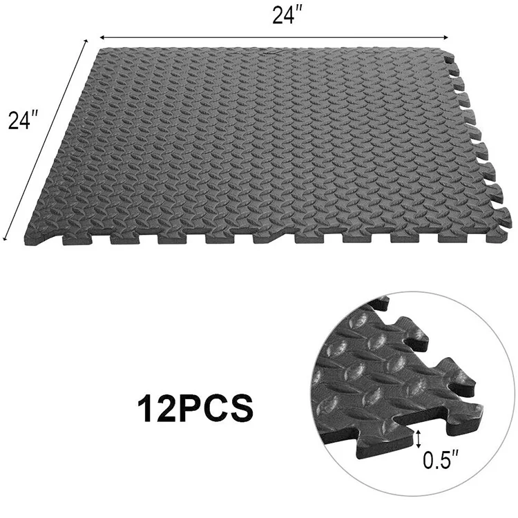 Piso Tatami EVA Köpük Zemin Yapboz Halı Gri Geometrik Şık Bebek Üçgen 5