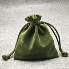 Custom Velvet Drawstring Necklace jewelry Pouch Bag