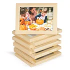 New design beautiful perfect unfinished solid crafting wood photo frame