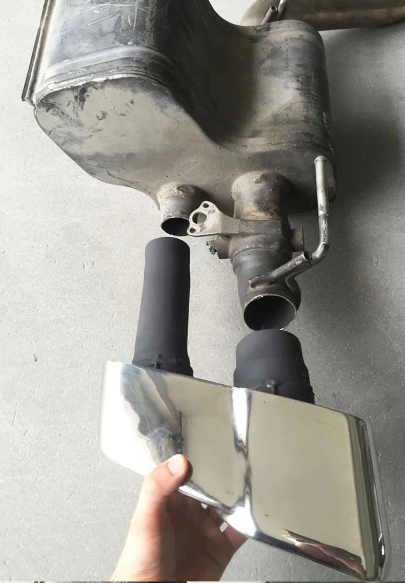 Delicate Muffler Exhaust Pipe System And Tips For Maserati V6 Change To V8 With Valves