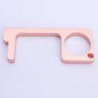 Custom Design No Touch Stylus Keychain,Custom Design Brass Door Opener Keychain,Custom Design clean key