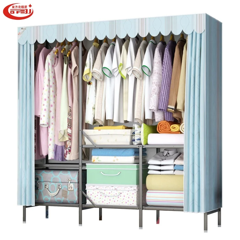 Thickened Portable Closet Organizer Wardrobe Customization Carbon Steel Pipe For Wholesale Cheap Cloakroom Wardrobe With Price Buy Wardrobe Customization Portable Closet Organizer Wardrobe Cheap Wardrobe Closet Product On Alibaba Com