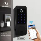 Polymath fingerprint door lock bluetooth wifi key card door lock access control for hotel home house