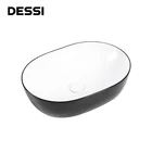 Sanitary Ware Ceramic Small Bathroom Sink Rectangular Sanitary Ware Small Ceramic Art Bathroom Wash Basin Sink