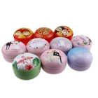 online wholesale free shipping USA AU 100pcs per CTN Macaroon shaped wedding birthday party color gift tin box