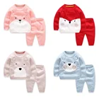 Stock cute cotton new born baby boys and girls gift clothing set