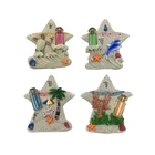 China suppliers hot products custom polystone dolphin starfish shape resin fridge magnet