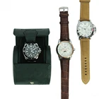Factory Handmade custom logo PU leather Single watch packaging box