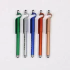 New Design 3 in 1 Plastic Touch Screen Stylus Pen Promotion Ballpen pen phone holder