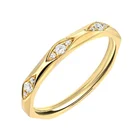 Wholesale high quality jewelry simple ins style even diamond engagement ring