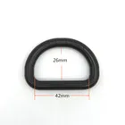 Good Quality Zinc Alloy Custom Engraved D Ring Strong Metal Ring for Large Dog
