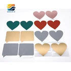 Scratch Off Sticker Sweat-heart Size:80mm*70mm Colour: Gold, Red, Rose Gold, Gray Green