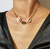 Fashion Boho Metal Alloy Sea Shell Choker pendant Necklace Collar Statement Golden Silver Clavicle Chain for Women Jewelry Gifts