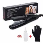 Wholesale Professional Steam Hair Straightener Ceramic PTC 2 in 1 hair curling straightening iron