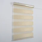 window sunscreen fabric roller zebra sheer layered blind shades fabric Dim-kout 20"W x 48"L