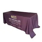 Rectangle Square Conference Polyester Table Cloth Trade Show Table Cover