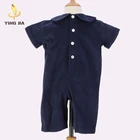 Custom Cotton Hot Sale Baby Clothes Summer Cute Doll Collar Baby Jumpsuits Romper