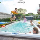 JOYSPA New Outdoor Portable Pools Fiberglass Swimspa Hot Tub Balboa Swim Spa Swimming Pool Spa