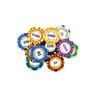 Wholesale Entertainment Cheap Custom Denomination Oversized Juego Golf Mini Metal Casino Poker Chip