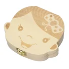 High quality exquisite rectangle hand engraving natural color tooth box