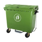 660L Industrial Durable Recycling Plastic Waste Bin