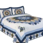 high quality summer bedspread 100% cotton fabric embroidered pattern quilt customized bedding quilt