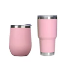 Stylish Wide Body 16oz Tall 700ml Travel Thermal Silver Coffee Mug