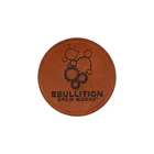 Custom Logo printed PU Leather Patches labels leather badge